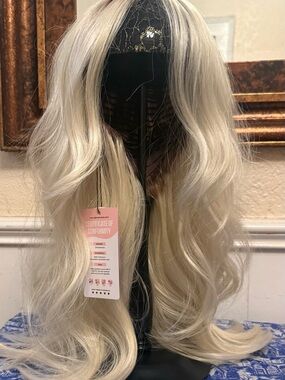 JB EXTENSIONS Sharon Monofilament Rooted Platinum Blonde NWT Out Of Stock